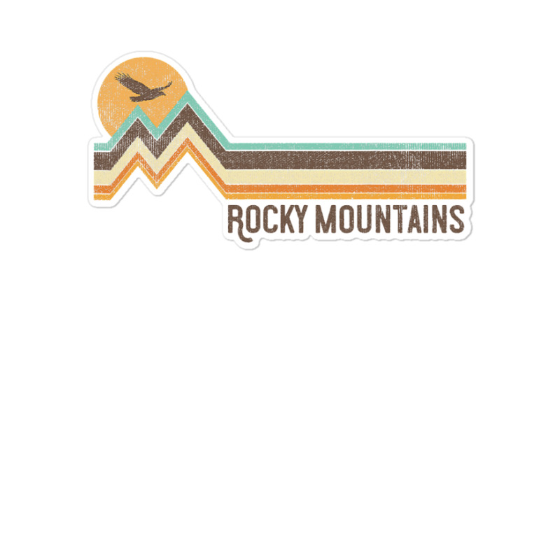 Rocky Mountain National Park 70's Retro Vintage Distressed Sticker | Artistshot