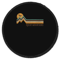 Rocky Mountain National Park 70's Retro Vintage Distressed Round Patch | Artistshot