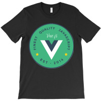 Vuejs Framework Badge Outline T-shirt | Artistshot