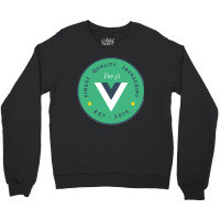 Vuejs Framework Badge Outline Crewneck Sweatshirt | Artistshot