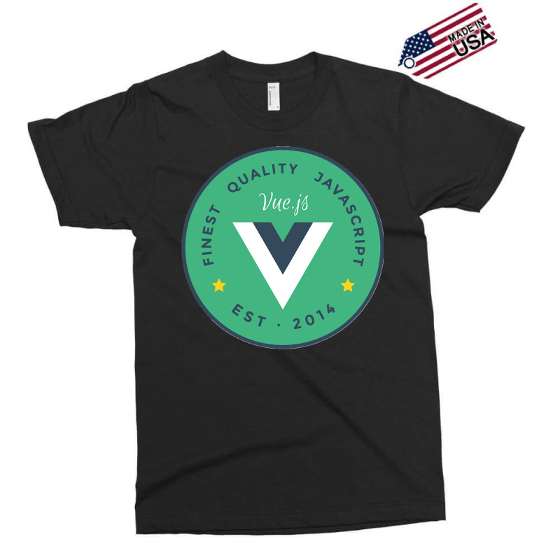 Vuejs Framework Badge Outline Exclusive T-shirt by cm-arts | Artistshot