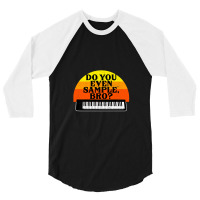 Sample Midi Piano Keyboard Music Recording Studio 3/4 Sleeve Shirt | Artistshot