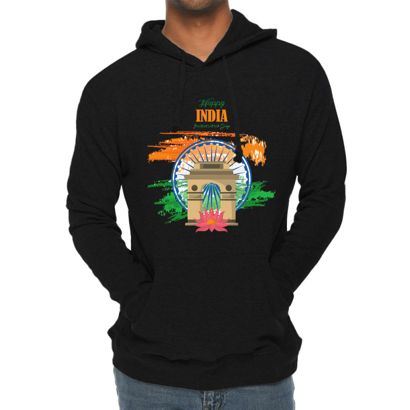 India Independence Day Lightweight Hoodie by cm-arts | Artistshot