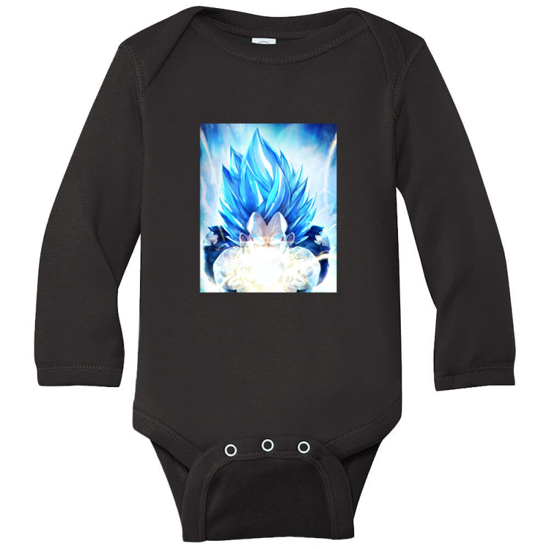 Vegeta Final Flash, Vegeta Long Sleeve Baby Bodysuit by telutiga | Artistshot