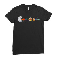 Solarsystem Planets Astrology Science Moon T Shirt Ladies Fitted T-shirt | Artistshot