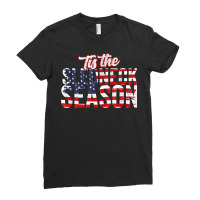 American Sledneck Season   Motor Sled Snowmobiler Christmas Ladies Fitted T-shirt | Artistshot