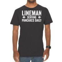 Football Lineman Hoodie   Serving Pancakes Daily Vintage T-shirt | Artistshot