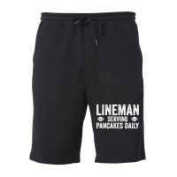 Football Lineman Hoodie   Serving Pancakes Daily Fleece Short | Artistshot