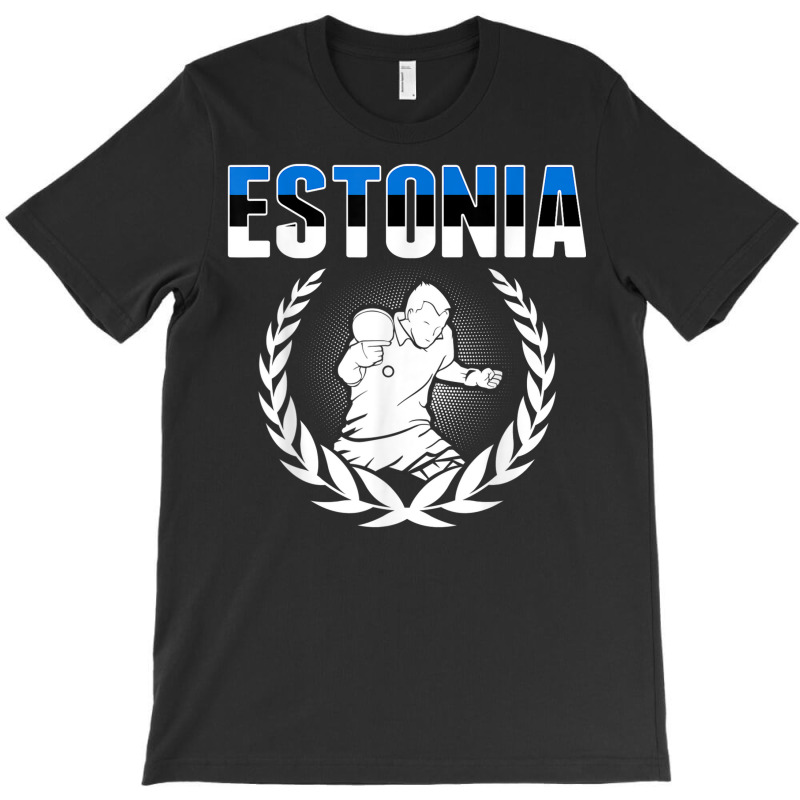 Estonia Table Tennis Fans Jersey Estonian Ping Pong Lovers T-shirt | Artistshot