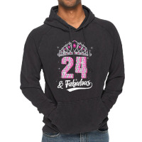 23 & Fabulous 23 Years Old 23rd Birthday Diamond Crown Vintage Hoodie | Artistshot