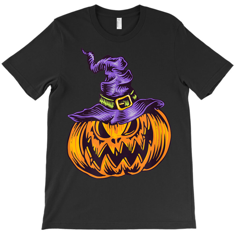 Halloween Pumpkin Witch Hat Witchcraft Costume T-shirt | Artistshot