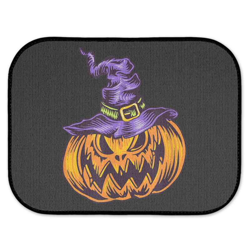 Halloween Pumpkin Witch Hat Witchcraft Costume Rear Car Mat | Artistshot