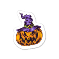 Halloween Pumpkin Witch Hat Witchcraft Costume Sticker | Artistshot