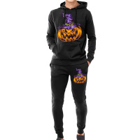 Halloween Pumpkin Witch Hat Witchcraft Costume Hoodie & Jogger Set | Artistshot