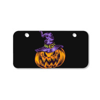 Halloween Pumpkin Witch Hat Witchcraft Costume Bicycle License Plate | Artistshot