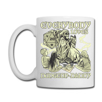 Rpg Gamer Dungeon Daddy D20 Dice Pen And Paper Board Game Classic Coffee Mug | Artistshot