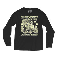 Rpg Gamer Dungeon Daddy D20 Dice Pen And Paper Board Game Classic Long Sleeve Shirts | Artistshot