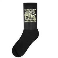 Rpg Gamer Dungeon Daddy D20 Dice Pen And Paper Board Game Classic Socks | Artistshot