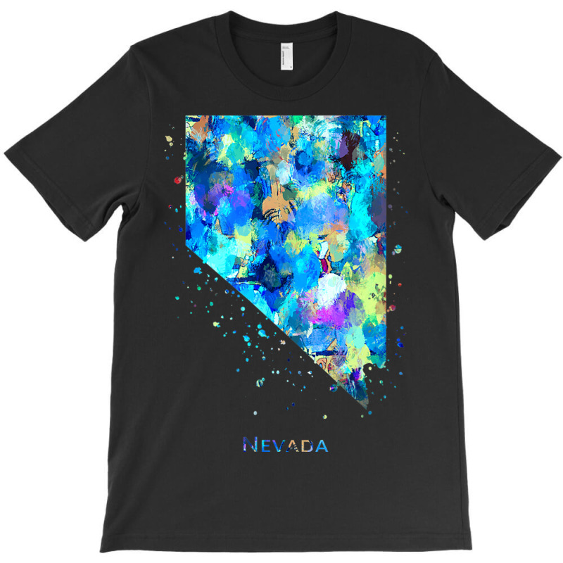 Nevada Map T-shirt | Artistshot