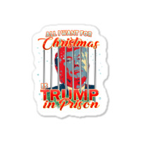 Anti Trump Christmas   Donald Trump In Prison Sticker | Artistshot