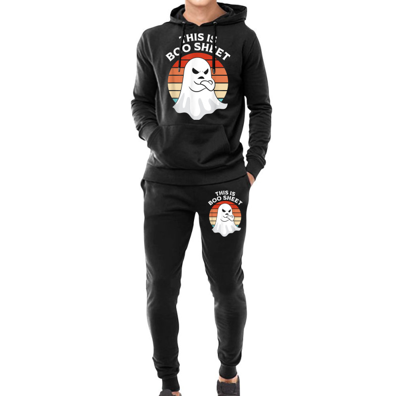 This Is Boo Sheet Ghost Retro Halloween Costume Men Women Hoodie & Jogger Set | Artistshot