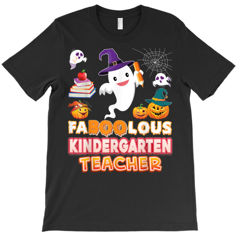 Faboolous Kindergarten Teacher Fabulous Halloween Ghost T-shirt | Artistshot