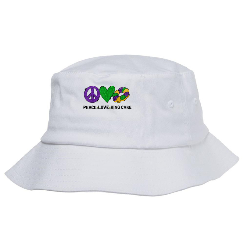 Peace Love King Cake Mardi Gras Tshirt Men Women Kids T Shirt Bucket Hat | Artistshot