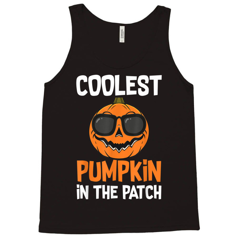 Coolest Pumpkin In The Patch Halloween Boys Girls Men Kids Tank Top | Artistshot