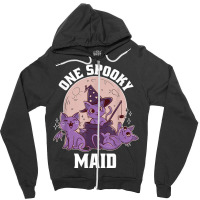 Cute Maid Halloween Outfit Zipper Hoodie | Artistshot