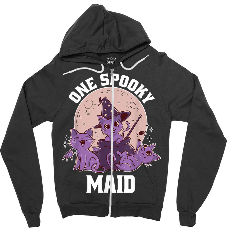 Cute Maid Halloween Outfit Zipper Hoodie | Artistshot