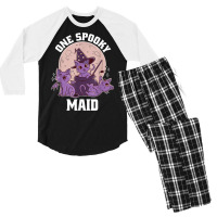 Cute Maid Halloween Outfit Men's 3/4 Sleeve Pajama Set | Artistshot