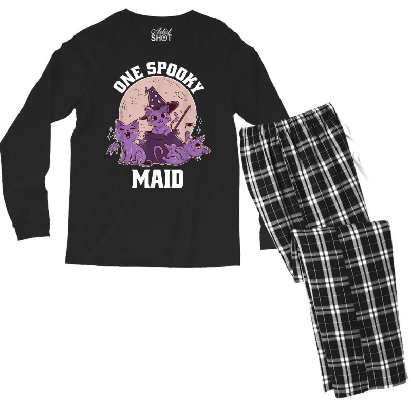 Cute Maid Halloween Outfit Men's Long Sleeve Pajama Set | Artistshot