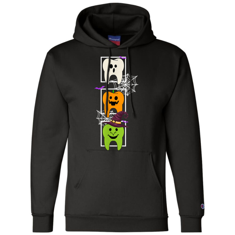 Halloween Dentist Dental Hygienistth Ghost Pumpkin Witch Champion Hoodie | Artistshot