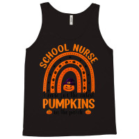 School Nurse Cutest Pumpkins Rainbow Halloween Spider Tank Top | Artistshot