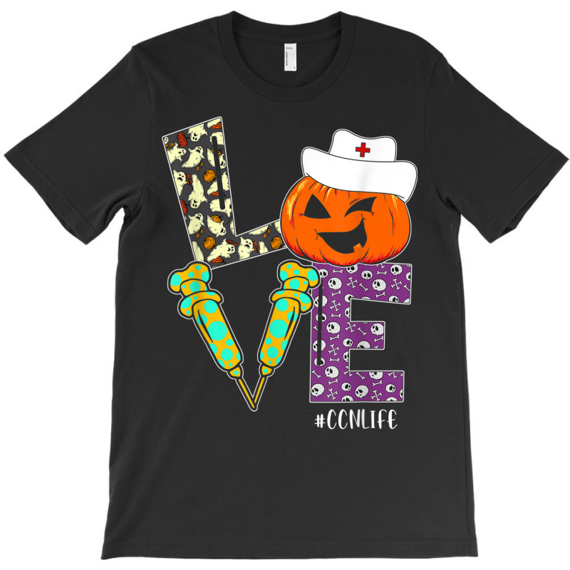 Nurse Halloween Pumpkin Costume Love Ccn Nurse Life T-shirt | Artistshot