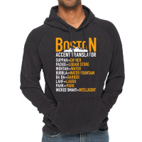 Wicked Smaht Funny Boston Accent Translator Bostonians Gifts Vintage Hoodie | Artistshot