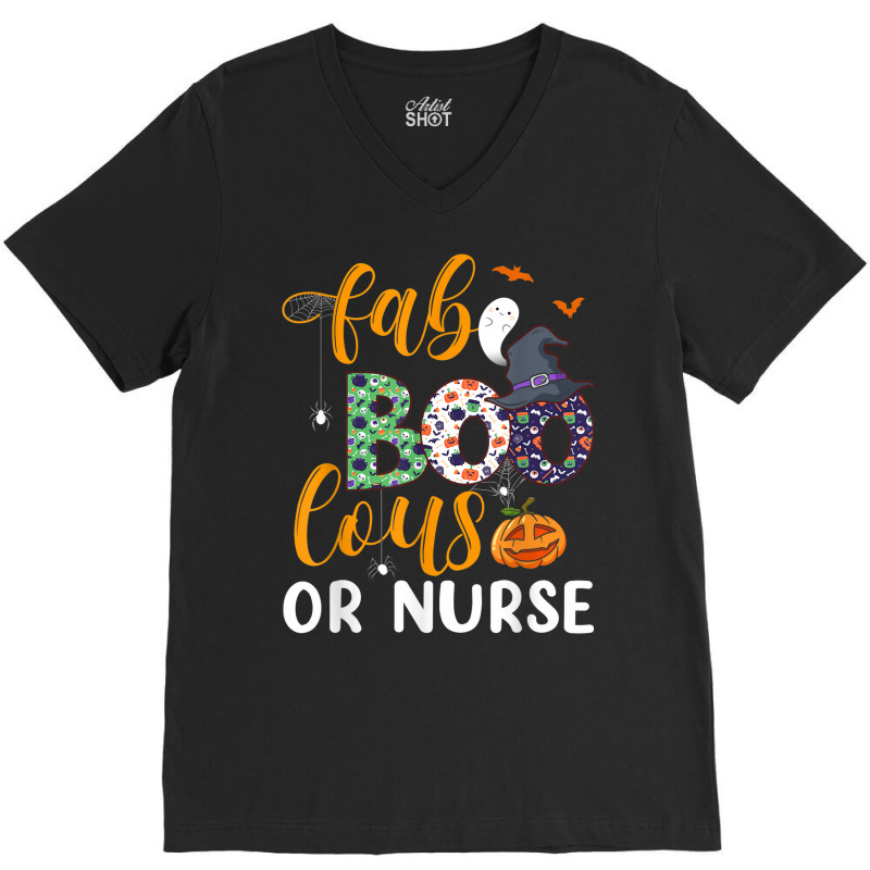 Faboolous Or Nurse Boo Crew Fabulous Nurse Costume V-neck Tee | Artistshot