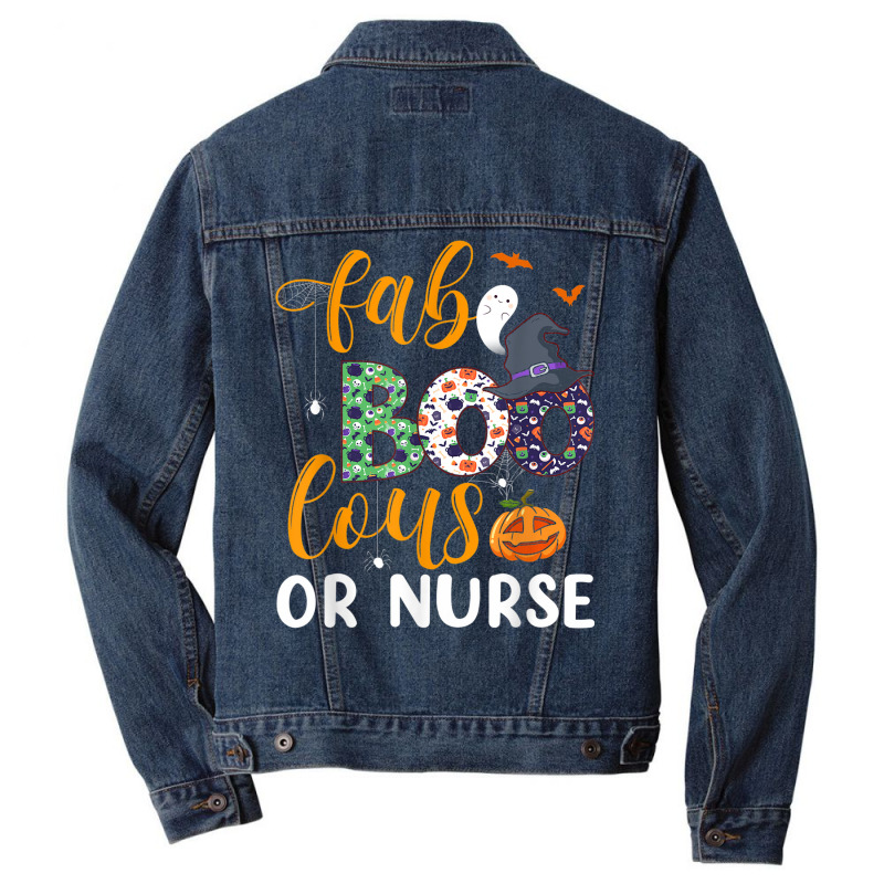 Faboolous Or Nurse Boo Crew Fabulous Nurse Costume Men Denim Jacket | Artistshot