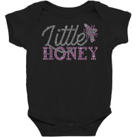 Little Honey Butterfly Rhinestone Design For Woman Birthday Baby Bodysuit | Artistshot