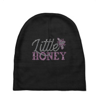 Little Honey Butterfly Rhinestone Design For Woman Birthday Baby Beanies | Artistshot