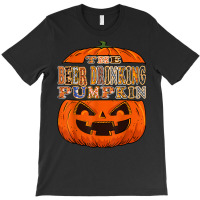 The Beer Drinking Pumpkin Halloween Costume T-shirt | Artistshot