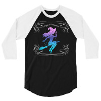 Magic Is Everywhere Witch Flying On A Broomstick Halloween 3/4 Sleeve Shirt | Artistshot