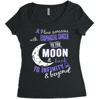 Esophageal Cancer  Esophageal Cancer Awareness Women's Triblend Scoop T-shirt | Artistshot