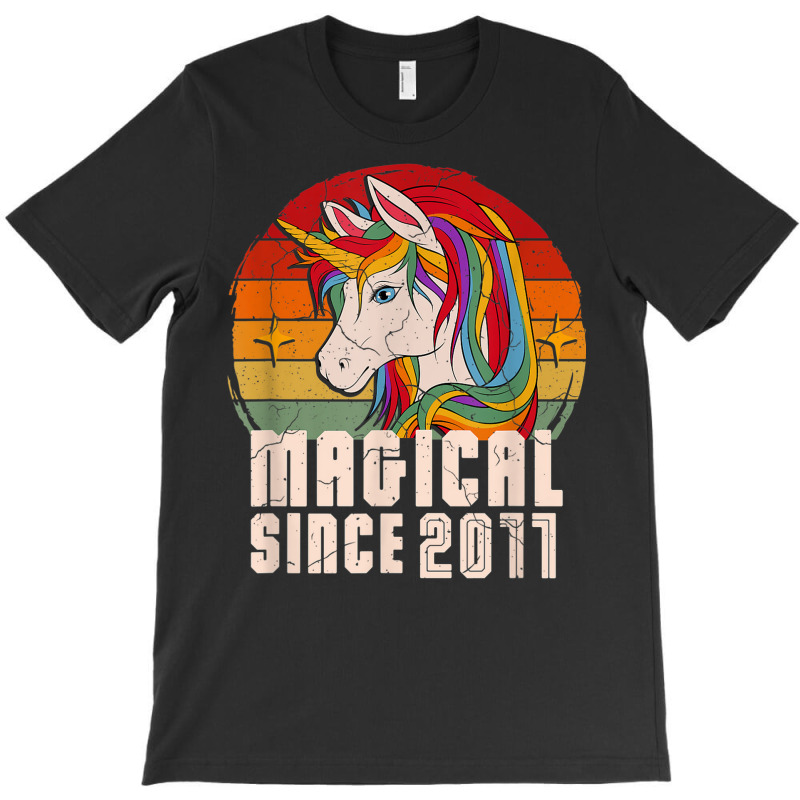 Magical Since 2011 Vintage Unicorn Birthday T-shirt | Artistshot