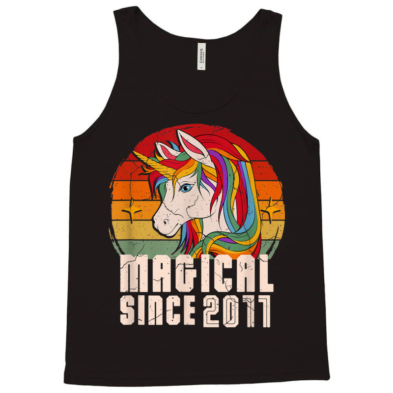 Magical Since 2011 Vintage Unicorn Birthday Tank Top | Artistshot