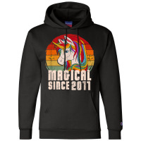 Magical Since 2011 Vintage Unicorn Birthday Champion Hoodie | Artistshot