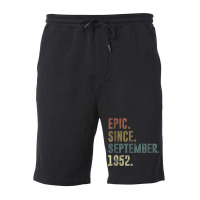 70th Birthday Vintage Epic Since September 1952 Fleece Short | Artistshot