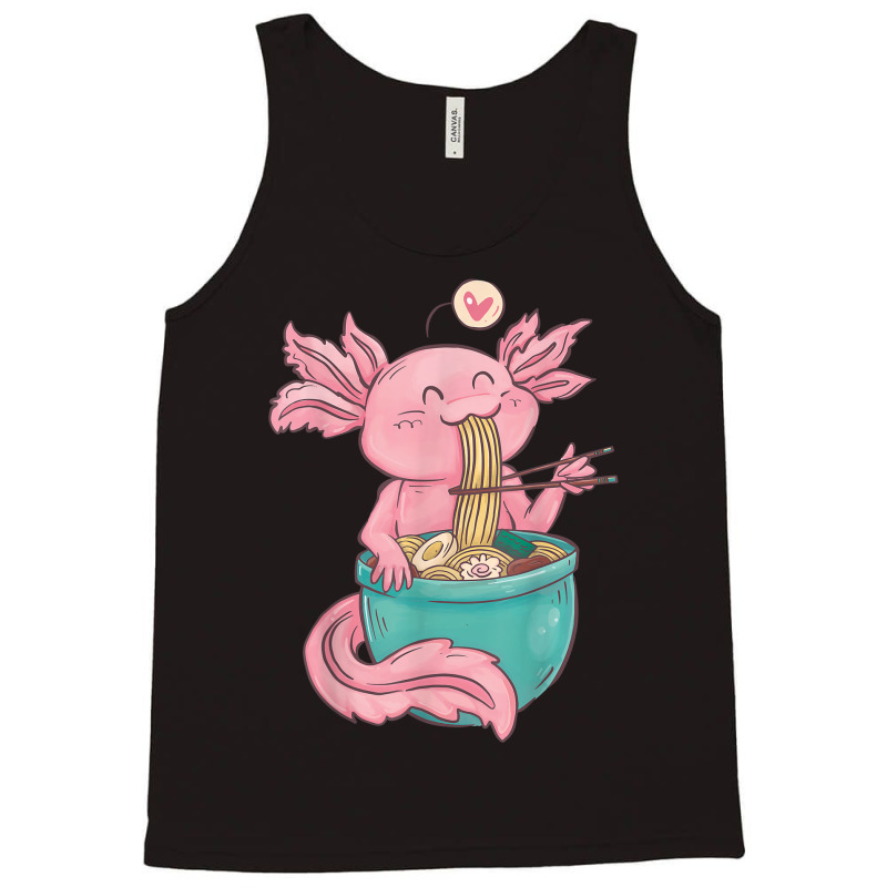 Ramen Axolotl Noodles Graphic Tank Top | Artistshot