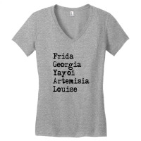 Frida Georgia Yayoi Artemisia Louise For Light Women's V-neck T-shirt | Artistshot