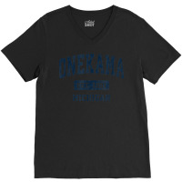 Onekama Michigan Mi Vintage Athletic Sports Design V-neck Tee | Artistshot